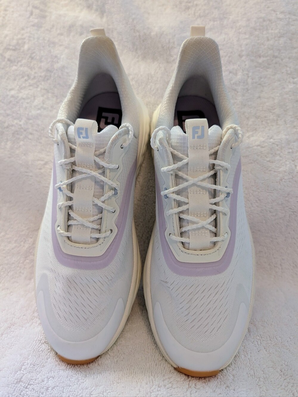 Foot Joy Quantum Golf Shoes Ortholite White Lavender Like New 7.5 - Picture 2 of 9